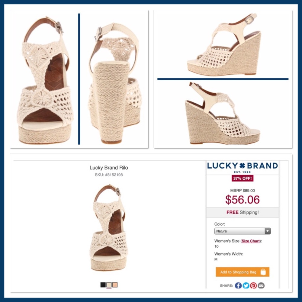 Lucky Brand Rilo Wedge - Picture 2 of 3